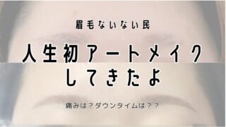 眉毛迷子の民がアートメイクしてきたよ!痛みと経過レポ