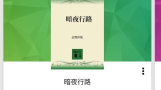 普段読書しない人間が暗夜行路を読む(22%)つらぁ